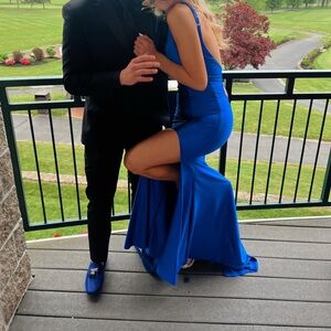 ROYAL BLUE PROM DRESS